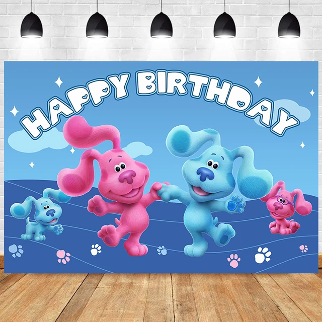 1set Blues Clues Balloons Cute Blue's Dog Footprints with Cake Topper  Banner Happy Birthday Baby Shower Party Bluey Decorations - AliExpress