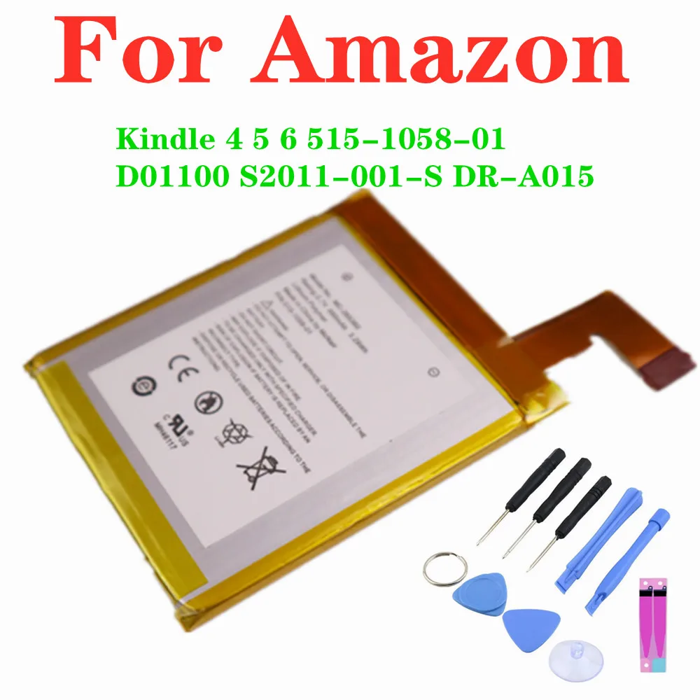 BATTERIA di ricambio per Amazon Kindle 4 4G 5 6 modello D01100 MC-265360 