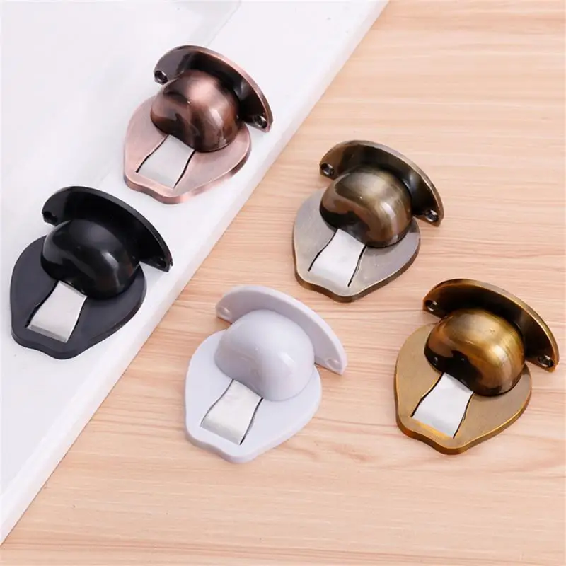 Magnetic Door Stops Hidden Door Holders Catch Floor Hidden Doorstop 304 Stainless Steel Stopper Nail-free Doorstop