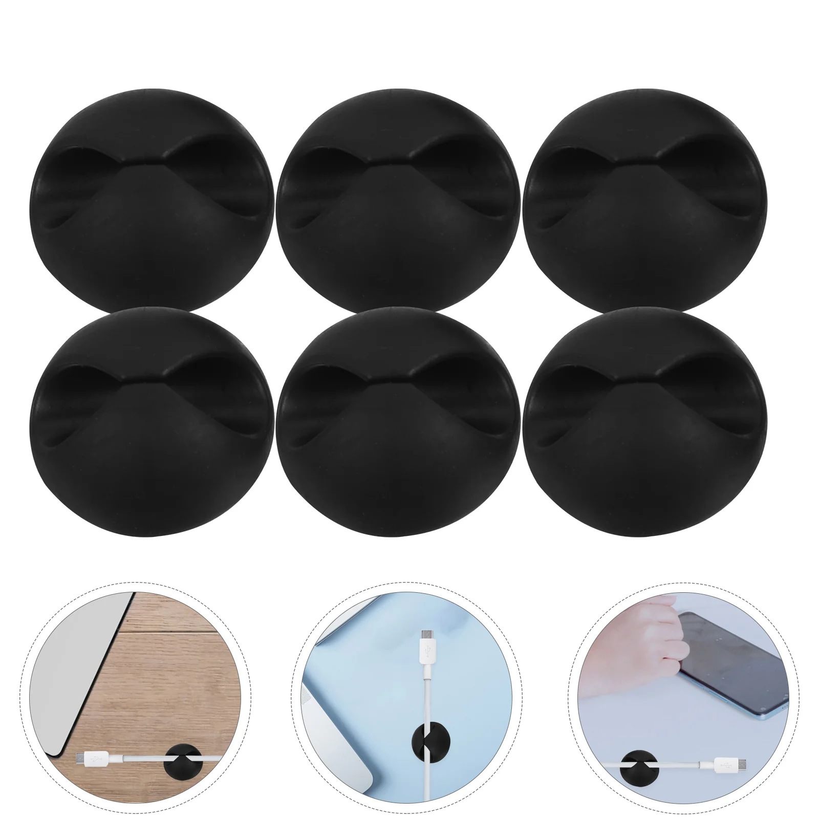 

Cable Organizer Management Adhesive Wire Clip Electric Clamps USB Cord Clips Keeper Holder Headphone