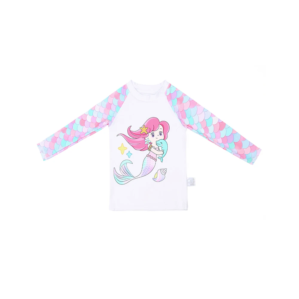 3 Pcs New Girls Swimsuit Sun Protection UPF 50+ Long Sleeves Swimming Trunks Sunsuit With Hat Split Bathing Suits Children girls swimwear