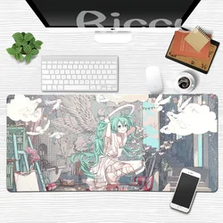 Oversized Gaming Mouse Pad - Hatsune Themed Desk Mat for Gamers and Office Decor (02)