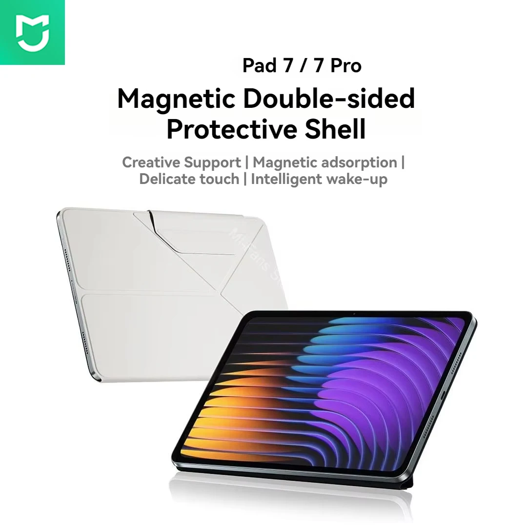 Premium PU Leather Magnetic Tablet Stand Cover - Folding Flip Case