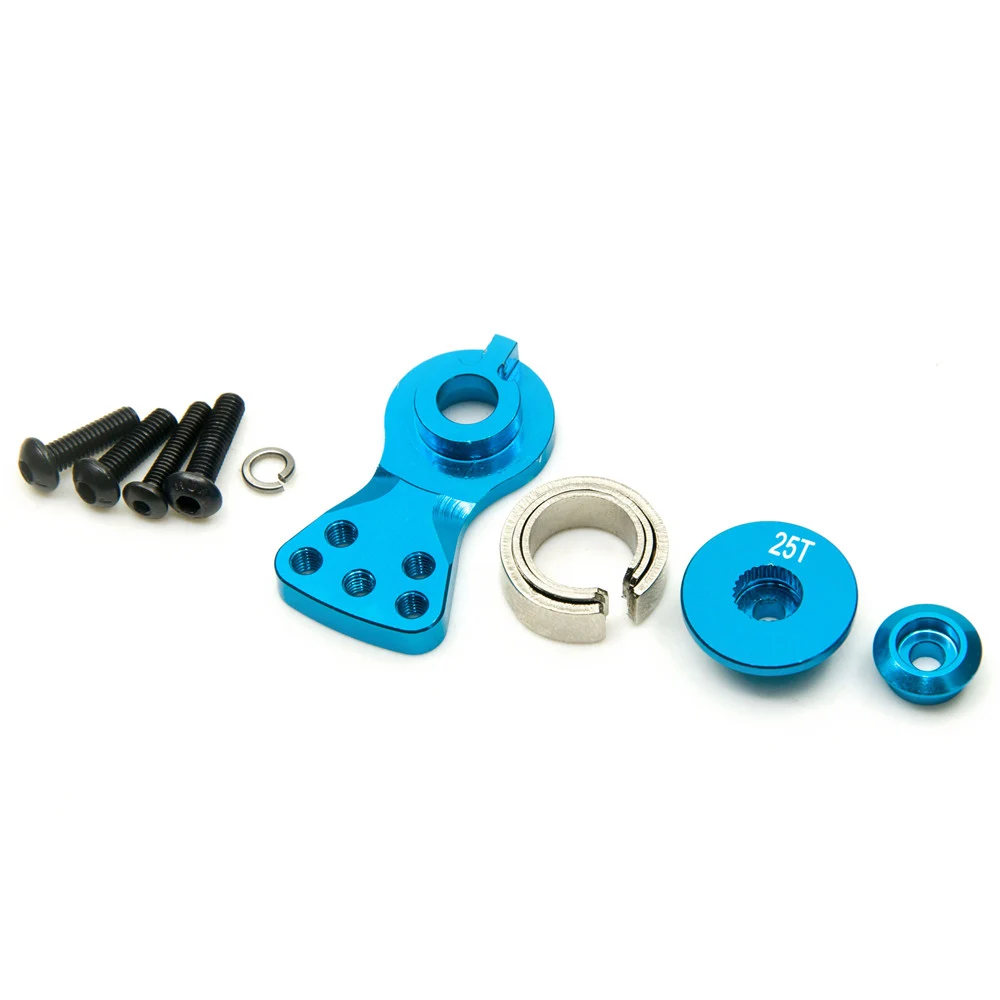 MIBIDAO Aluminiumlegierung 25T verstellbare Servoarmhorn für 1/10 RC Auto LKW Hubschrauber Boot Modell Upgrade Teile – Detail 2