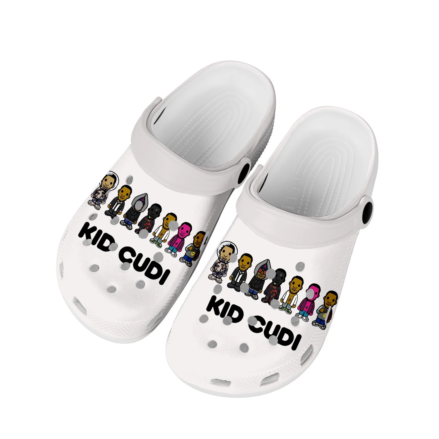 

Детские модные домашние Сабо Cudi, обувь для воды на заказ, мужская и женская обувь для подростков, дышащие пляжные тапочки с дырками