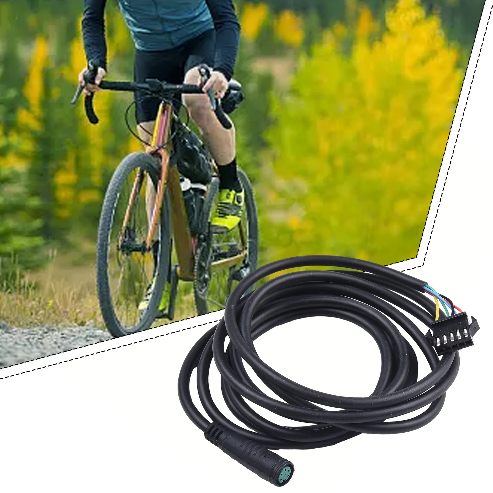 

ABS Brand New Extension Cable E-bike Extension 5pin 1.7m Adapter 5pin 1.7m Adapter Converte E-bike Adapter Cable Extension Cable