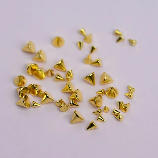 1 Box Punk Goth Metal Spikes Charms Rivet 15