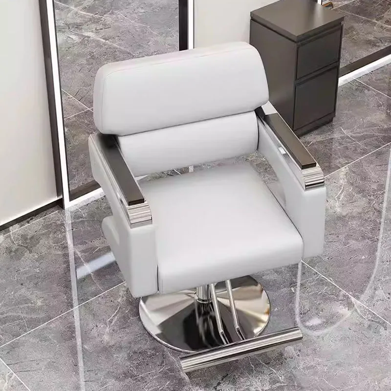 Aesthetic Barber Chairs Stylist Recliner Swivel Esthetician Hairdresser Chair Metal Facial Silla De Barberia Modern Furniture