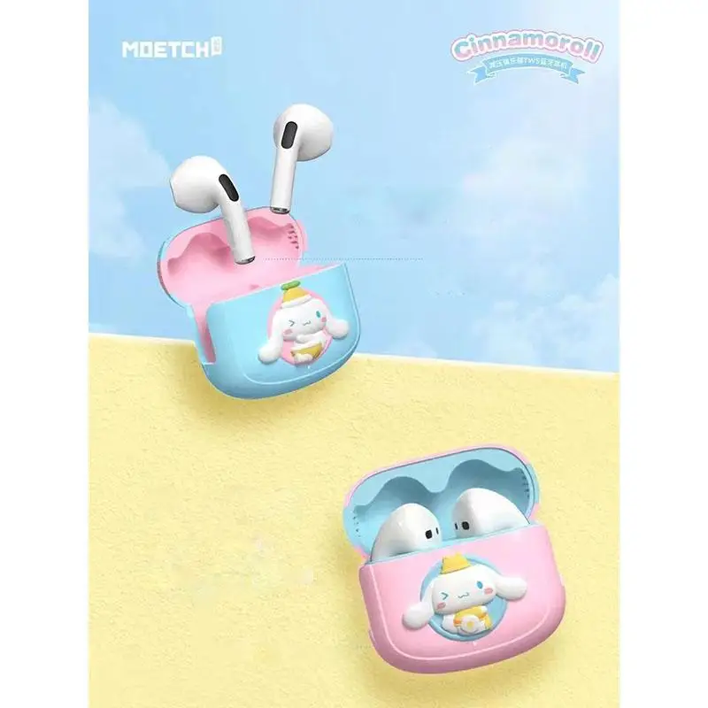 

Cartoon Cute Kawaii Sanrioed Cinnamoroll New Pattern Genuine Adult and Children Blind Box Wireless Bluetooth Earphones
