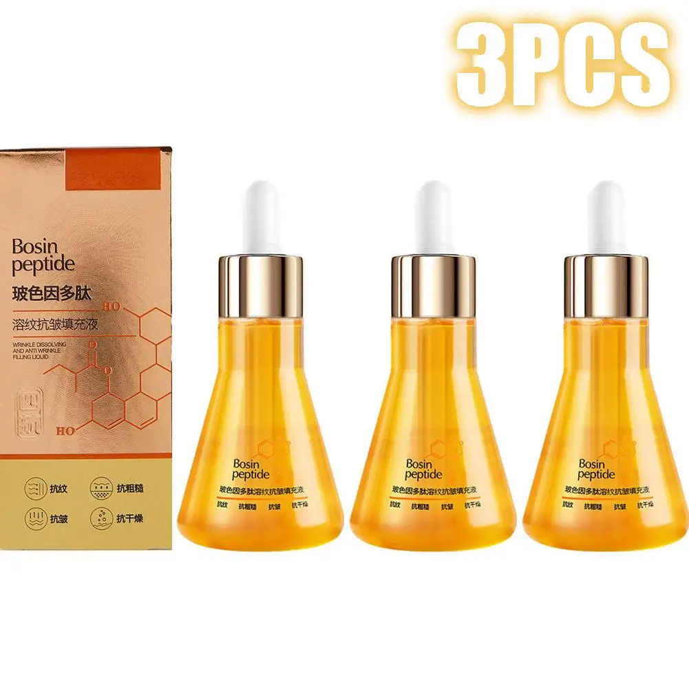 

3Pcs Pro-Xylane Polypeptide Reversal Serum Anti-wrinkle Face Essence Peptide Serum Tightening Sagging Skin Reduce Fine Lines