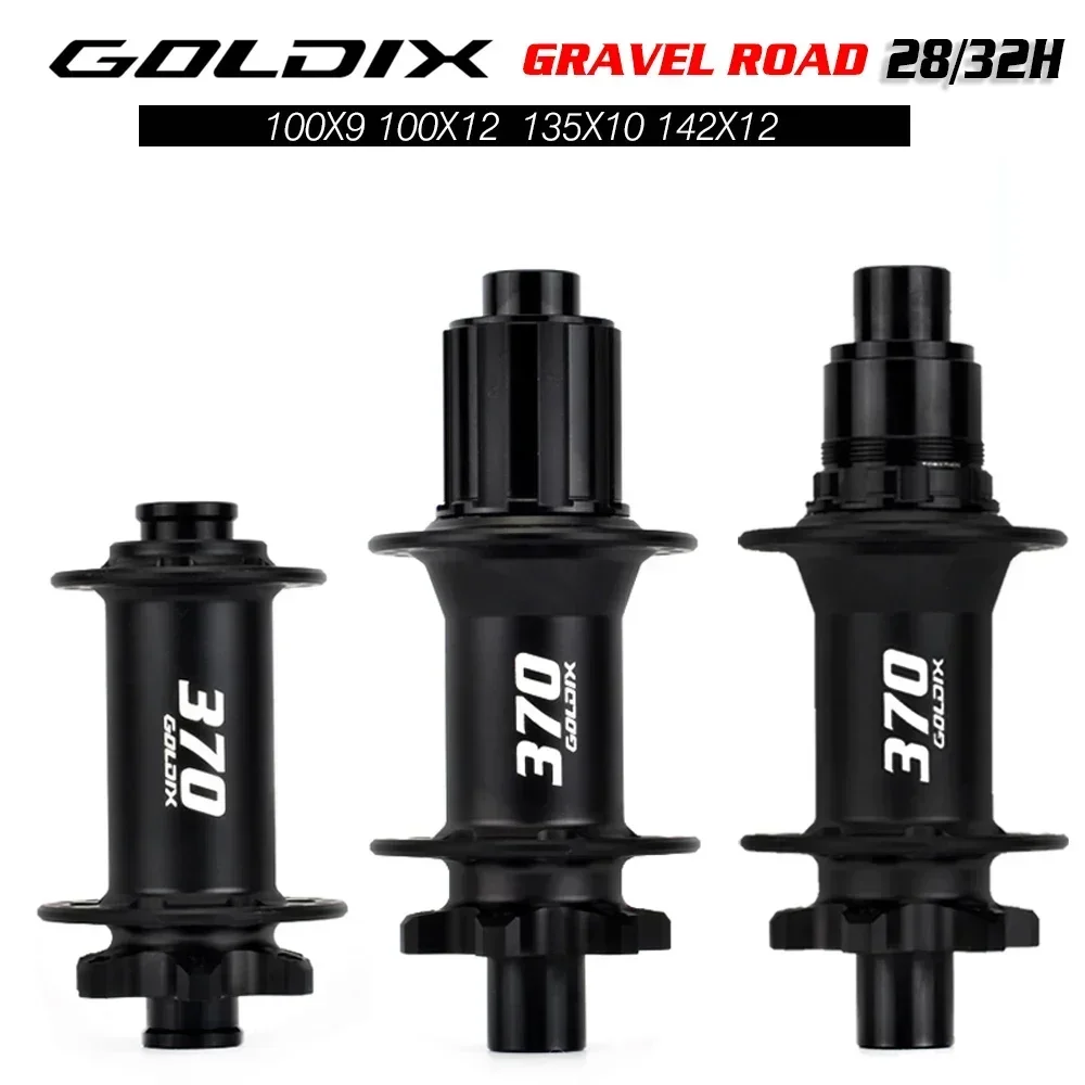 GOLDIX GDX370 Bicycle Hub Sealed Bearing 6-bolt Disc