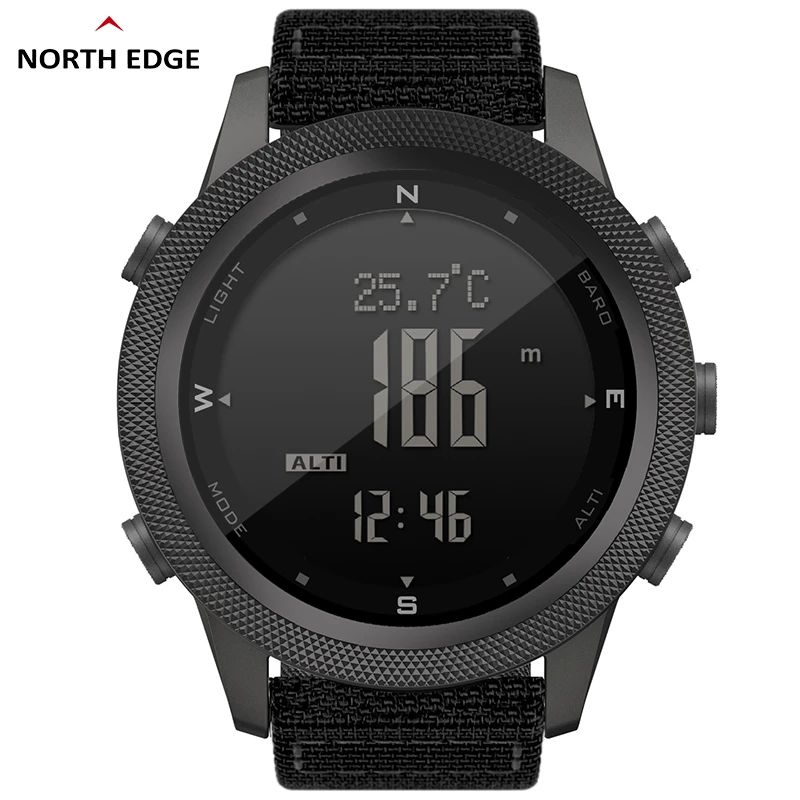 Men Digital Watch NORTH EDGE APACHE 46 Outdoor Sports Running Swimming