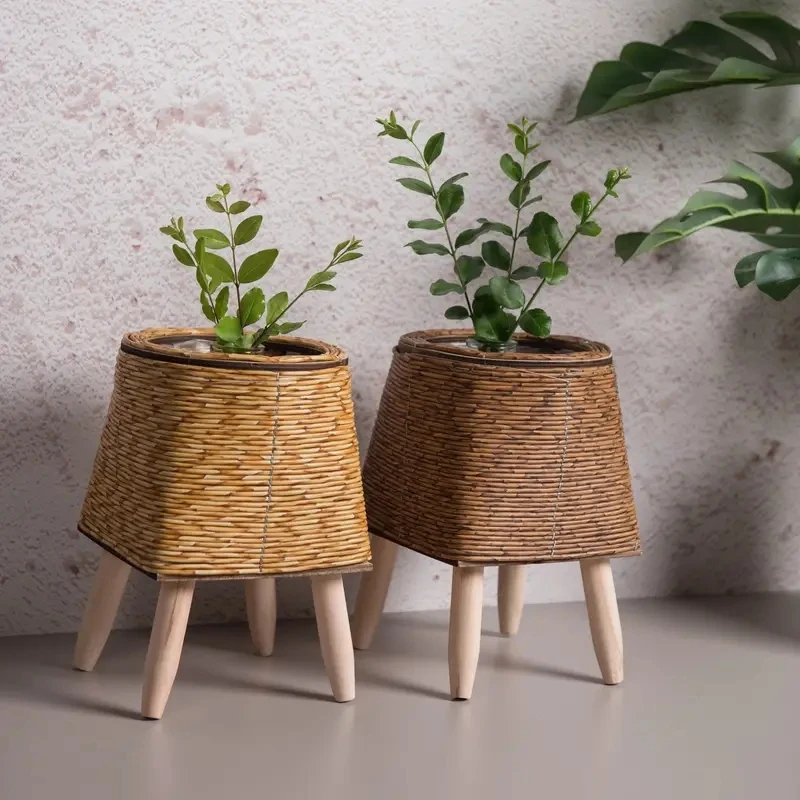plant stand Creative triangular plastic for succulents small plants desktop flower pot holder