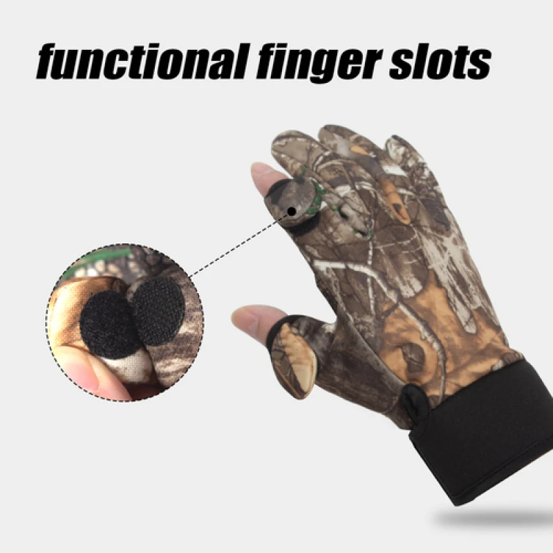 Winter Fishing Gloves Waterproof Anti-slip Touch-screen Keep Warm and Durable 1 Pair for Outdoor Fishing Enthusiasts fishing gloves