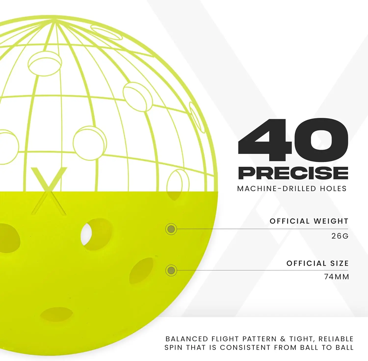 X-40 Outdoor Pickleballs 3