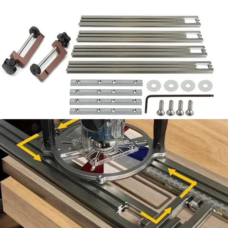 Trimming Machine Guide Rail, 400/500mm Adjustable Backing Auxiliary ...