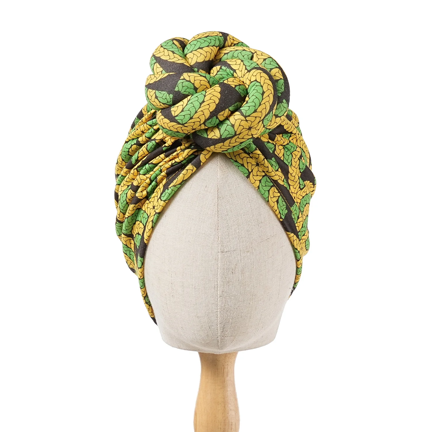 Neue Elegante Blume turban Vorgefertigte Verknotet Kopf Wrap Hochzeit Kopfschmuck Damen Bandana Chemo Kappe Afrikanischen Hut Turbante Mujer – Detail 7