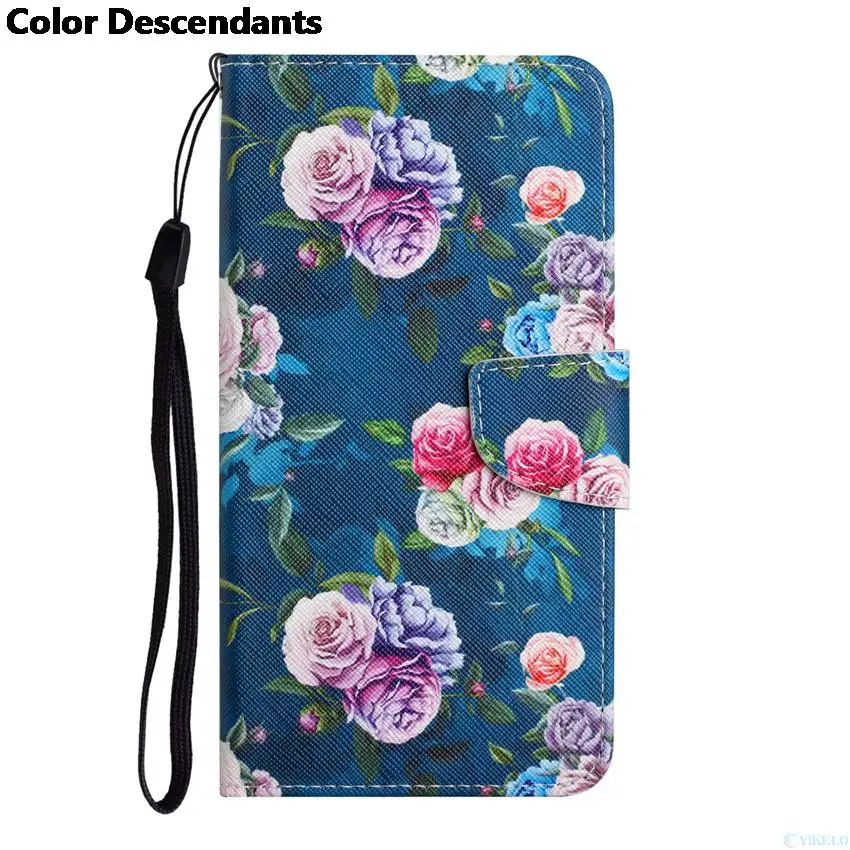 Elegant Flip Wallet Leather Case with Butterfly, Flower, Cat, and Flamingo Design