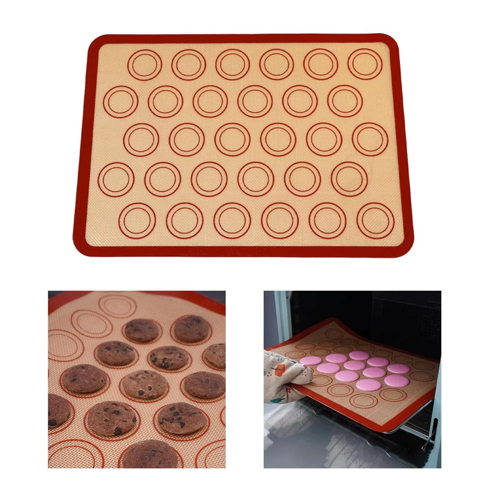 Macaron Silicone Baking Mat Cookie Pad Rolling Dough Mats Baking Gadget Oven Sheet Cake Bakeware Kitchen Tools,silicone baking mat