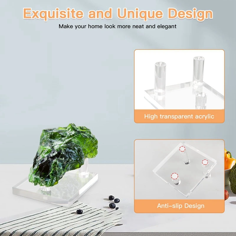 Clear Acrylic Display Stand - Three-Peg Display Easel Stands for