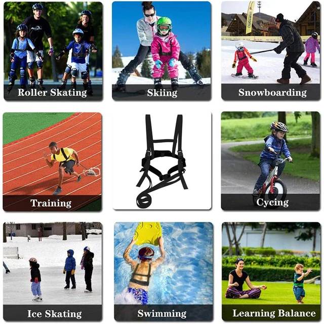 1PCS Kids Ski Training Harness Skiing Trainer Speed Control Teaching Snowboard Safety Belt for Beginner Toddler Skiing Harness 6