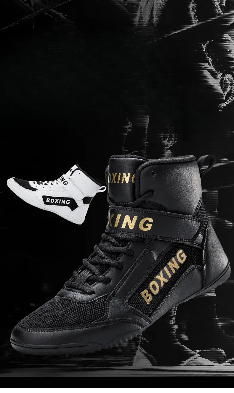 Description Picture 4 of itemWrestling Shoe Fighting Boxing Shoes Rubber Outsole Breathable for Men Women Child Powerlifting Shoes Botines De Boxeo Hombre