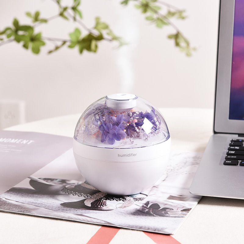 New Eternal Flower Humidifier Silent Bedroom Creative Night Light Desktop Air Home Small Hydrating Air Atomization Humidifier