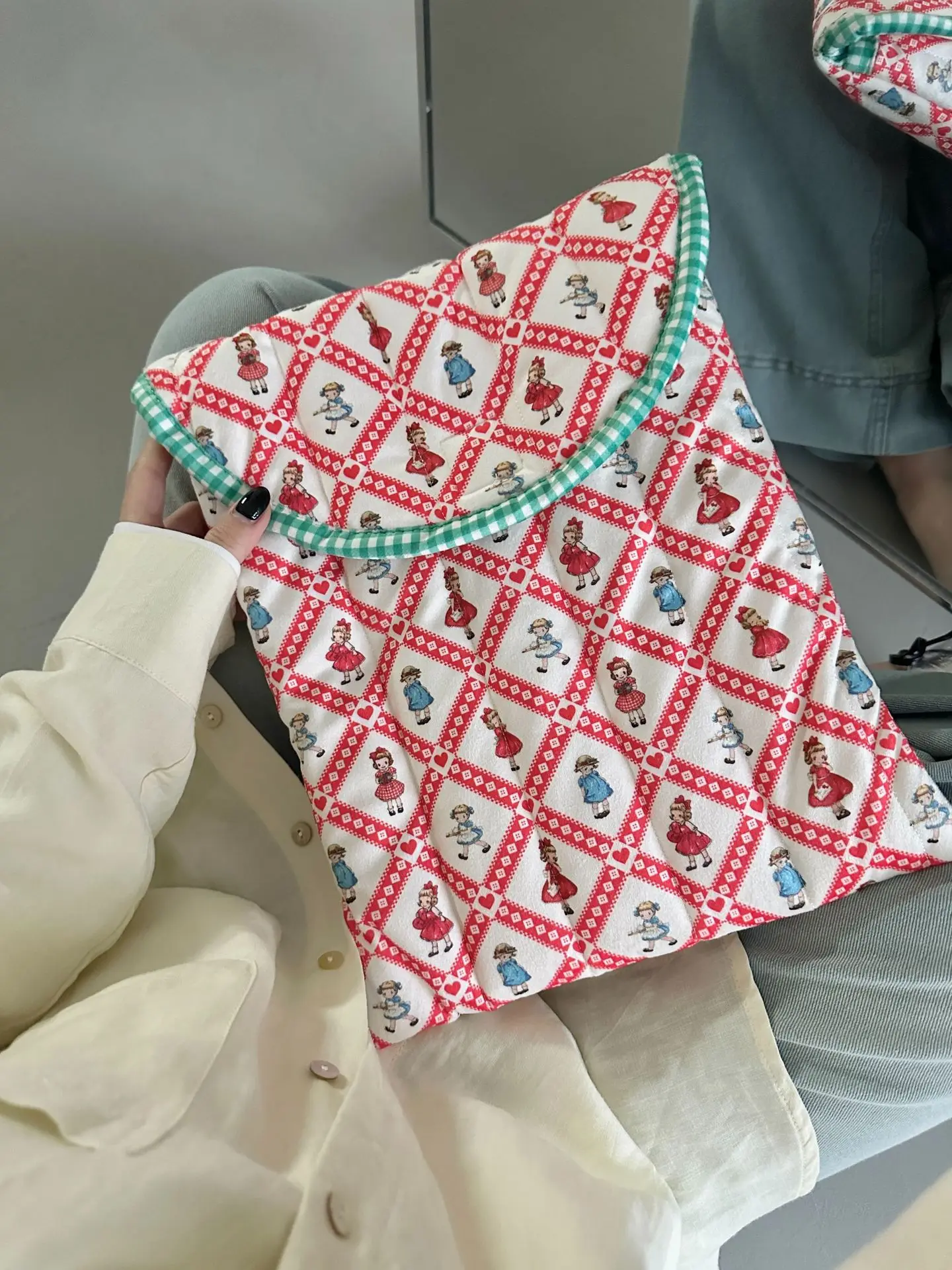 Korean version Laptop Sleeve For Ipad9.7-11 Macbook Air Pro 13.3 14 15 Dell Samsung LG 15.6 16 Inch Tablet Notebook Pouch