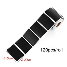  120Pcs/Set Waterproof Chalkboard Kitchen Spice Label Stickers Home Jars Bottles Tags Blackboard Labels Stickers With Marker Pe 