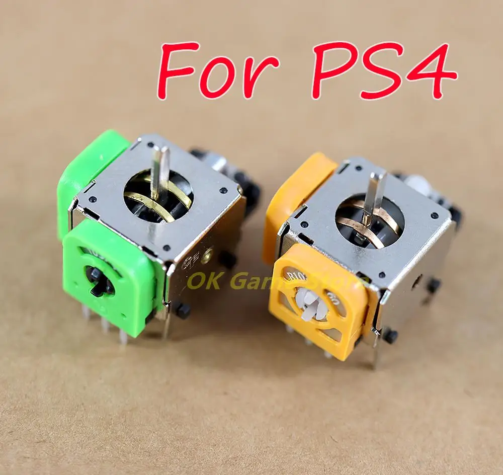 2 Pezzi Di Ricambio Joystick Verde Arancione Per Ps4 Slim Pro 3D Joystick Sensore Stick Analogico Per Controller Playstation 4