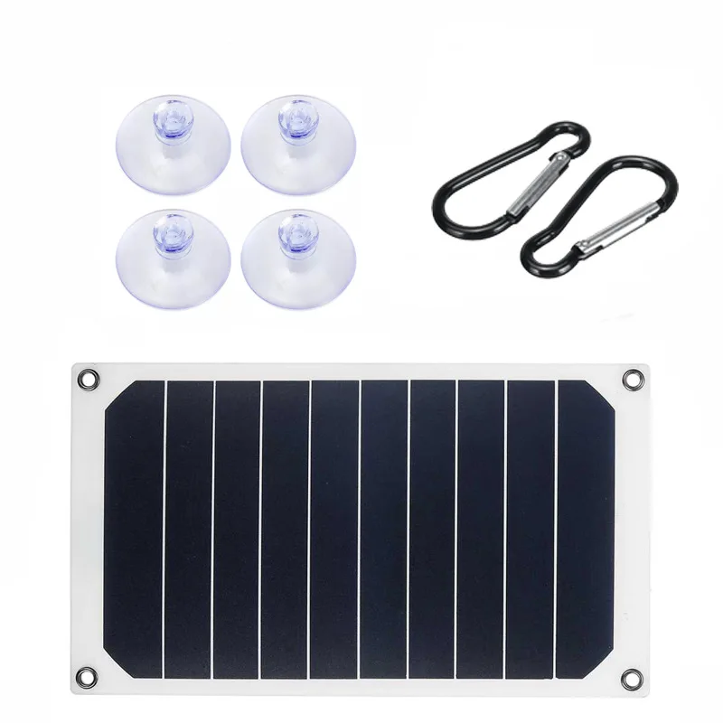 USB Solar Charger Panel 6V 10W Portable Solar Panel Output USB Outdoor Portable System for Phone Charger