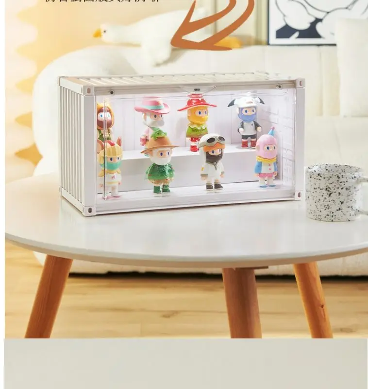 Description Picture 4 of itemContainer Blind Box Storage Box Acrylic Dustproof Cabinet Household Transparent Display Stand For POP-MART Figures Organizer