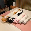 Kawaii Cat Plush Hold Pillow Cute Animal Cat Soft Toys Office Break Nap Sleeping Long Pillow Cushion Stuffed Gift Doll for Kids 3