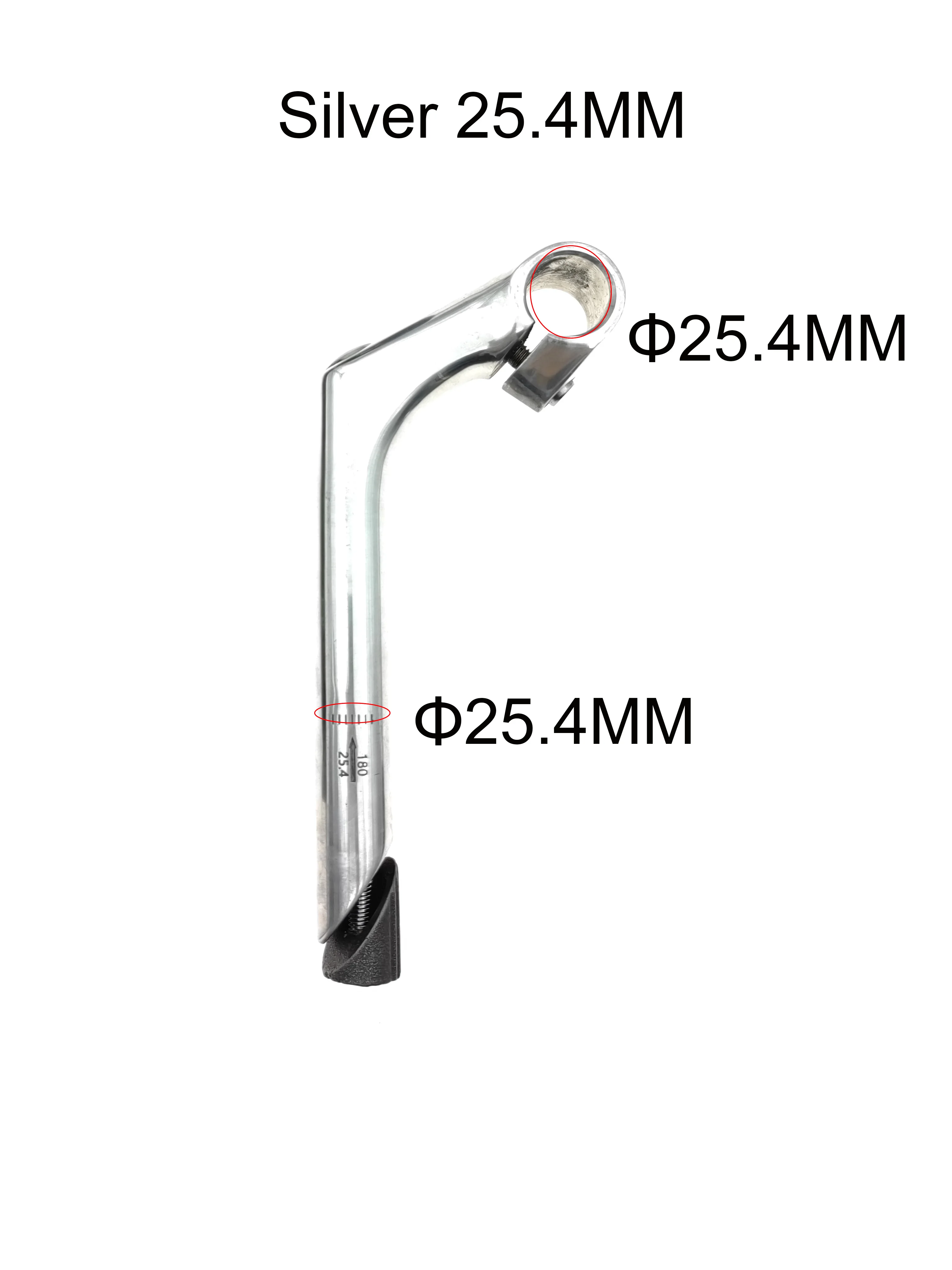 Potence Réglable Pliable Potence De Guidon Pliable Réglable En Alliage Aluminium 25.4mm - Pour VTT Et Vélos Pliants (330-350mm) Potence Aluminium 25.4mm