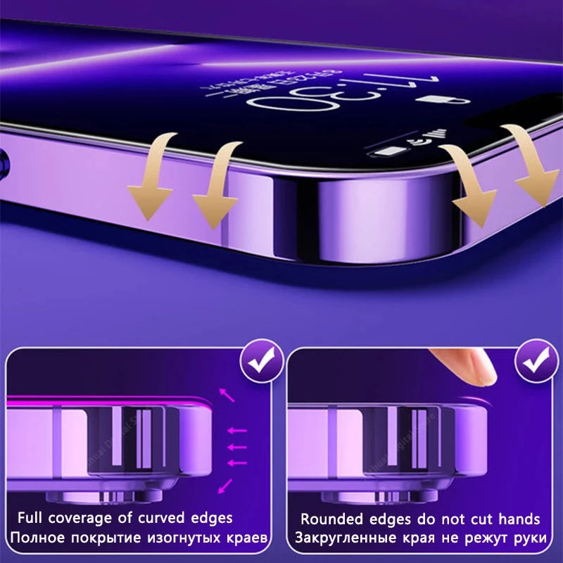 4Pcs Full Cover HD Hydrogel Film For iPhone 14 11 15 12 13 Pro Max 7 8 14 Plus Screen Protector iPhone 13 12 Mini X XR XS MAX SE — view 4