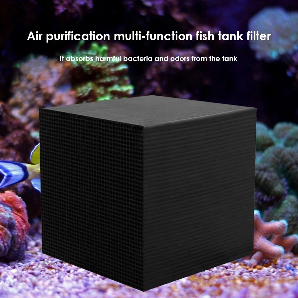 Eco-Aquarium Purify Water Filtration Strong Filtration and Absorption Cube Filter for Outdoor Camping Picnic Fishing