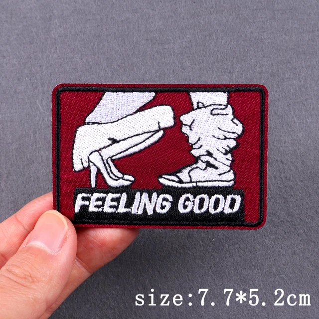 Hip Hop Punk Sexy Embroidery Patch Iron On Patches For Clothing