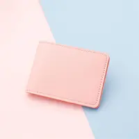 Mini ID Card Holders Business Credit Card Holder PU Leather Organizer Card Bag Men/Women Driver's License Leather Case 2