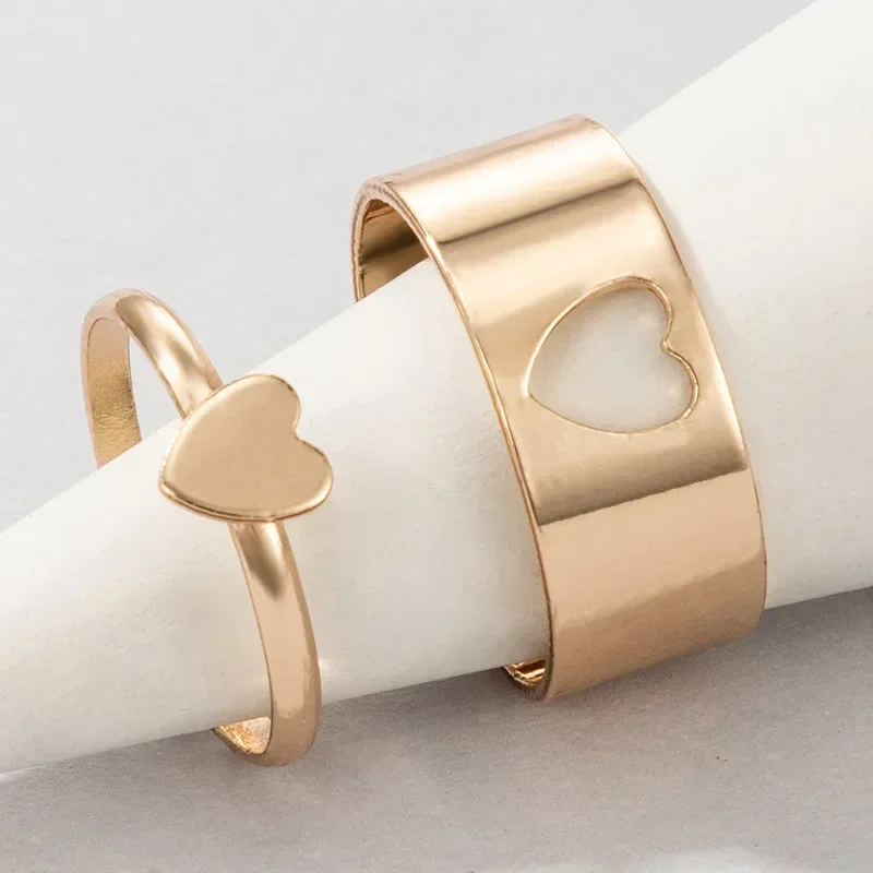 Couple Rings Punk Rings Fashion Ring Stackable Rings Finger Rings Fashion Rings Metal Rings Vintage Animal Butterfly Star Moon Heart Open Rings Women Girls Gothic Jewelry