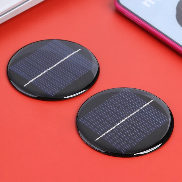 0.28W 5V Round Solar Panel DIY Battery Cell Chargers Mini Solar System Board 5