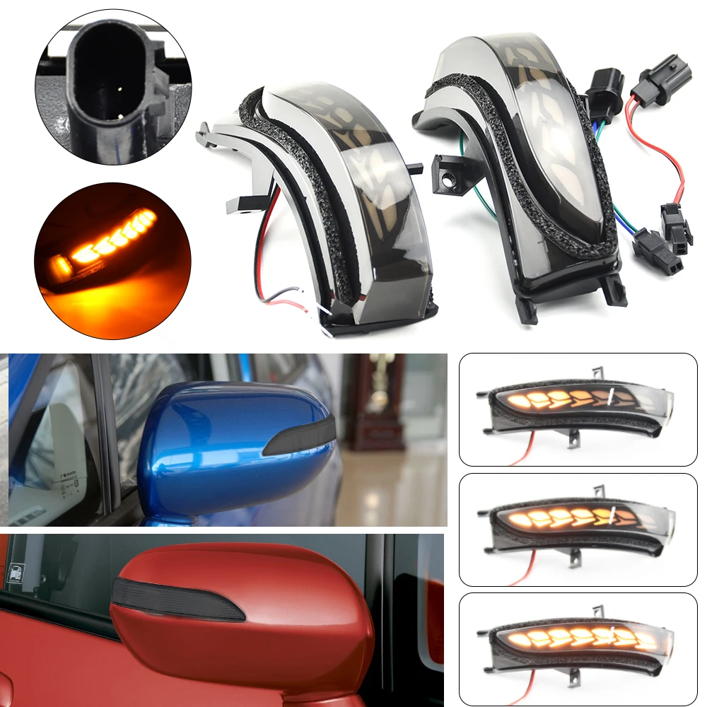 

2Pcs LED Dynamic Turn Signal Light Fit for Honda FIT/JAZZ GD1/GD3 Saloon GD6/GD8 For CITY Rear Mirror Indicator Blinker