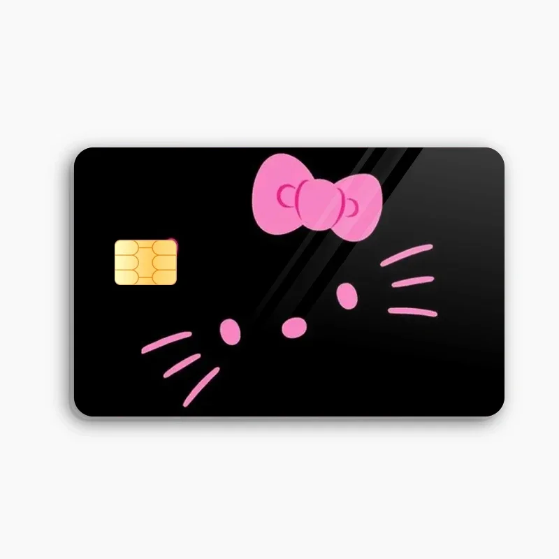 thumbnail image 1 of Nueva pegatina para tarjeta de crédito y débito de Hello Kittys, pegatina de póquer My Melody Kawaii, pegatinas impermeables de dibujos animados, pegatina de chip grande y pequeño, 1 of 5