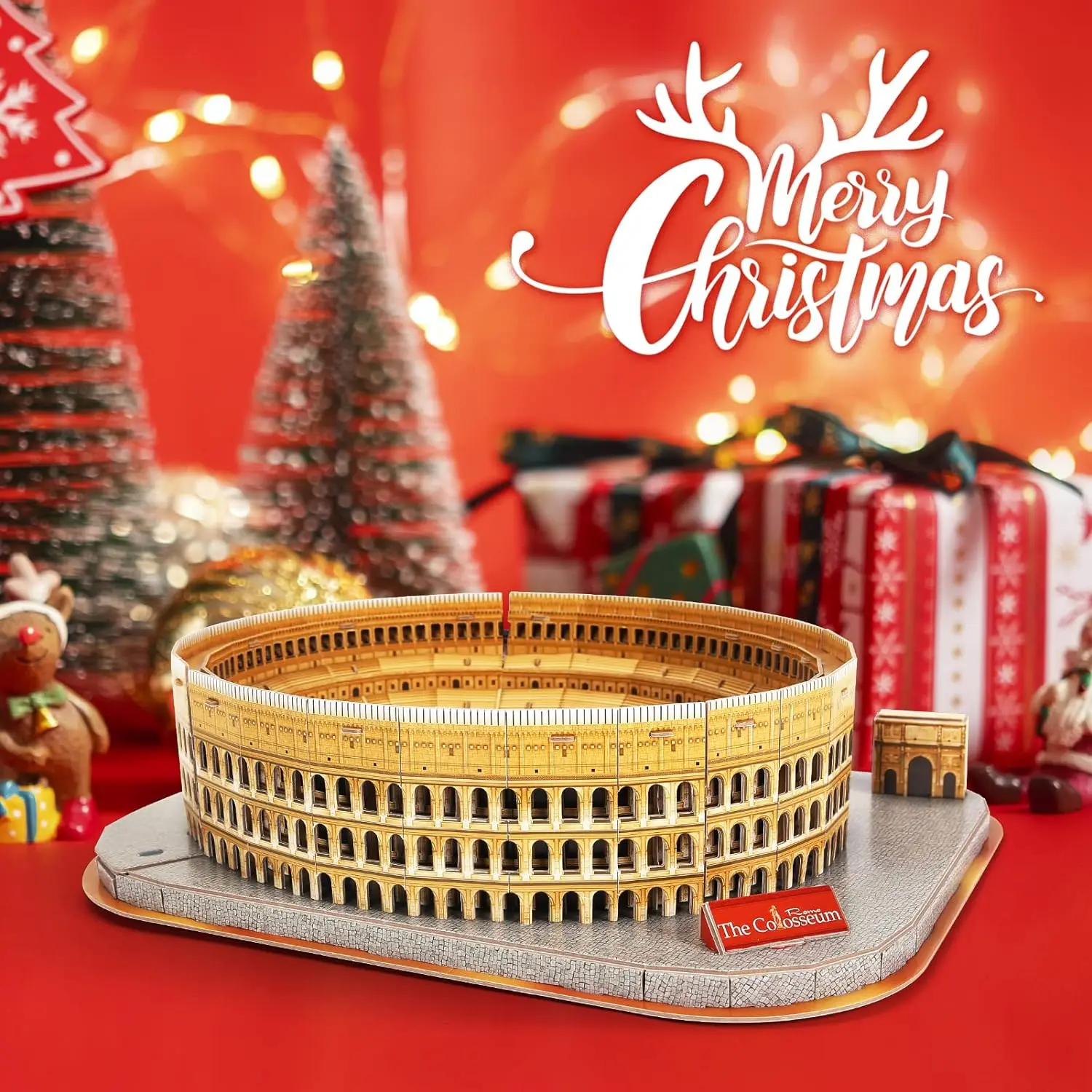3D Puzzle The Roman Colosseum Model Kits 131 Pieces Italian Architecture Building Gifts for Adults Kids, Home Decor 6