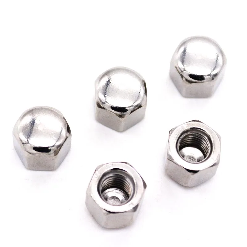 1/2/5/10pc M3 M4 M5 M6 M8 M10 M12 M14 M16 304 A2 Stainless Steel Hex Hexagon Short Low Thin Cap Acorn Nut Cover Blind Nut DIN917