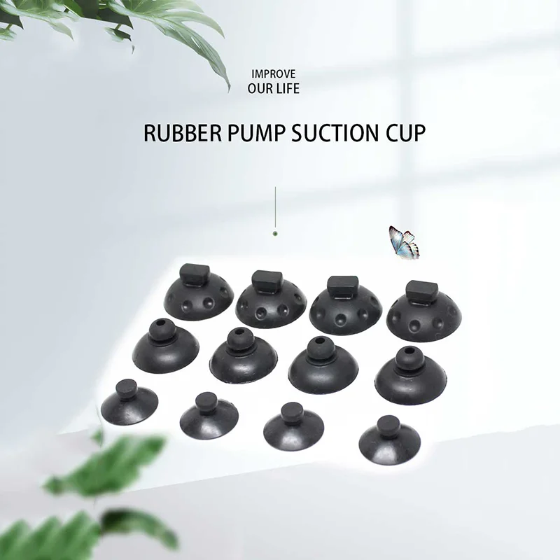 Rubber Suction Cup Clips Set For Water Pump Aquarium Supplies Prevent Displacement 10Pcs rubber suction cup holders aquarium suction cup aquarium clip holders aquarium clip holder