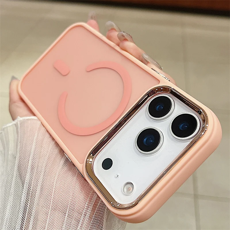 Magnetic Case with Electroplating Frame and Soft Touch Matte Finish