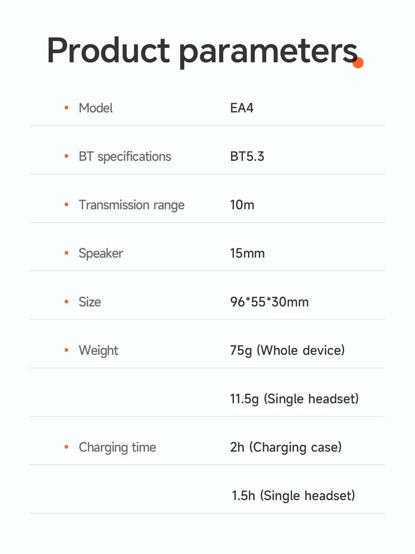 HOCO EA4 Open-Ear True Wireless Earphone description image 10
