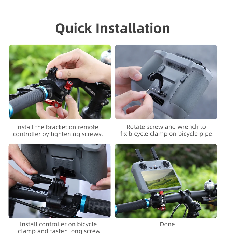 Soporte De Aleación Aluminio Para DJI RC Pro 2 - Gancho Metal, Hebilla Desmontable, Portátil