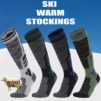Merino Wool Thermal Ski Socks – 1 Pair (High-Elastic Winter Sports Socks) 1