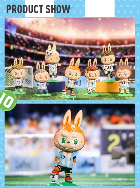 箱開封済みPOPMART Labubu アルゼンチンサッカー　6個アソートセット Original Labubu V2 Pop Mart The Monsters Have a Seat Blind